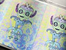 Load image into Gallery viewer, Fierce And Friendly Ant Elf Pondering (13x19 Glossy Full Art Signed Print)
