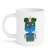 Load image into Gallery viewer, Friendly Garbage Brocoli Candle Chopstick Walrus Coffee Mug (20 oz)

