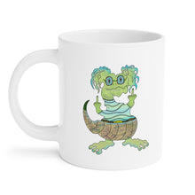 Load image into Gallery viewer, Nerdy But Friendly flipping the Bird Mime Iguana Mug (20 oz)
