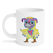 Load image into Gallery viewer, Mutating Love Chick Rocking Dancing Boots FML Coffee Mug
