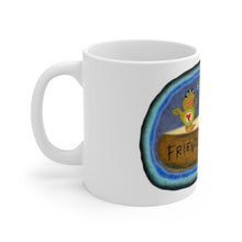 Load image into Gallery viewer, Baby Birds Battling Badminton Floater Coffee Mug (11 oz)
