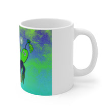 Load image into Gallery viewer, Friendly Future Square Dancing Alien Budding Brothers Coffee Mug (11 oz)
