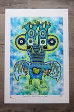 Load image into Gallery viewer, Nuclear Snail Headed Caterpillar Parrot (13x19 Glossy Border Print)
