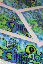 Load image into Gallery viewer, Nuclear Snail Headed Caterpillar Parrot (13x19 Glossy Border Print)
