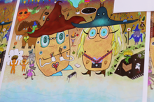 Load image into Gallery viewer, A Friendly Monsterz Potato Crush (13x19 Glossy Border Signed Print)
