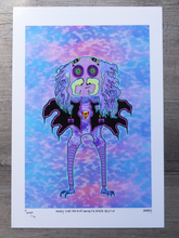 Load image into Gallery viewer, Overly Kind Balding Bouncer Biker Beetle (13x19 Glossy Border Signed Print)
