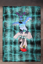 Load image into Gallery viewer, Blissful Bat Blue Jay Sabertooth Rabbit (13x19 Glossy Full Art Signed Print)
