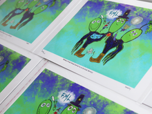 Load image into Gallery viewer, Friendly Future Square Dancing Budding Brothers (13x19 Glossy Border Signed Print)
