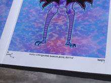 Load image into Gallery viewer, Overly Kind Balding Bouncer Biker Beetle (13x19 Glossy Border Signed Print)
