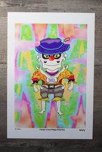 Load image into Gallery viewer, Caring Clown Merry Mobster (Glossy Border 13x19 Print)
