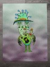 Load image into Gallery viewer, Friendly Working Worm Turtle Parrot (17x22 Fine Art Full Art Signed Print)
