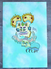 Load image into Gallery viewer, Friendly Reindeer Lightbulb Beetle Mantis (13x19 Glossy Full Art Print)
