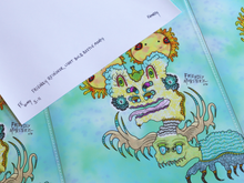 Load image into Gallery viewer, Friendly Reindeer Lightbulb Beetle Mantis (13x19 Glossy Full Art Print)
