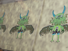 Load image into Gallery viewer, Just A Little Spooky Squid Angel Bat (17x22 Fine Art Full Art Signed Print)
