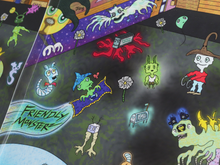 Load image into Gallery viewer, Log Cabin Entrance Enters the Friendly Monsterz Verse (17x22 Fine Art Full Art Signed Print)
