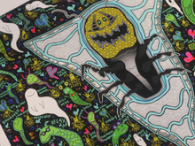 Load image into Gallery viewer, Things and Thought Tadpole Tornado Ghost Bee Swarm (17x22 Fine Art Border Signed Print)
