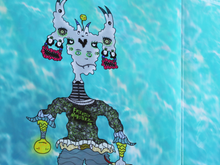 Load image into Gallery viewer, Eager Lightbulb Handed Grey Walker (13x19 Glossy Full Art Signed Print)
