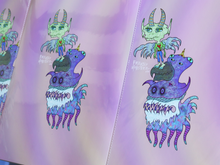 Load image into Gallery viewer, Pixie Fairy Demon Duck Dust Bunny (13x19 Glossy Full Art Signed Print)
