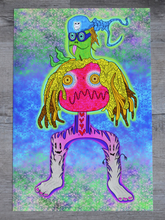 Load image into Gallery viewer, Pirate Mocking Tongue Turtle Rasta Apple Sasquatch (13x19 Print Glossy Full Art Signed Print)
