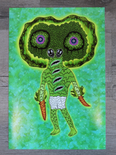 Load image into Gallery viewer, Broccoli Diaper Boy Directing Air Traffic (13x19 Glossy Full Art Signed Print)

