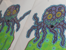 Load image into Gallery viewer, Friendly Singing Octopus Ghost DayDream (17x22 Fine Art Signed Print)
