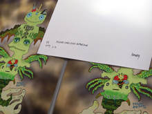 Load image into Gallery viewer, Helping Hand Pixie Demon slug (13x19 Glossy Full Art Signed Print)
