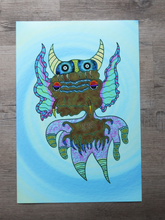 Load image into Gallery viewer, Friendly Butterfly Ears Star Troll (13x19 Glossy Full Art Signed Print)
