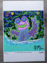 Load image into Gallery viewer, Radical Surfing Chicken Oyster (13x19 Glossy Border Signed Print)
