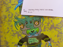 Load image into Gallery viewer, Friendly Fuzzy Turtle Egg Farmer (13x19 Glossy Full Art Signed Print)

