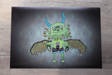 Load image into Gallery viewer, Just A Little Spooky Squid Angel Bat (13x19 ALT Print)
