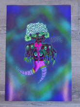 Load image into Gallery viewer, Dancing Delusional Squidish Starfish (13x19 Full Art Glossy Signed Print)
