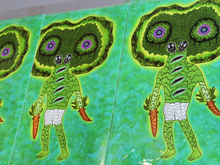 Load image into Gallery viewer, Broccoli Diaper Boy Directing Air Traffic (13x19 Glossy Full Art Signed Print)
