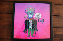 Load image into Gallery viewer, For Sure Friendly Foggy Formal Long Armed Ant Boy 14x14 Framed Print
